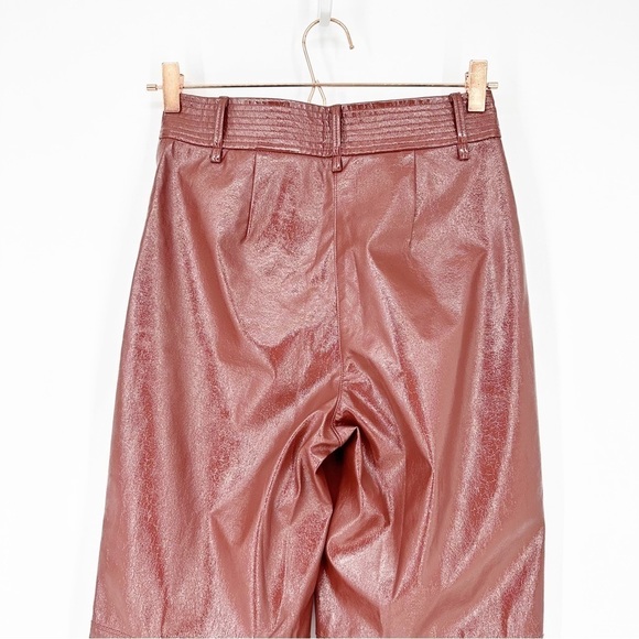 Aritzia Wilfred Faux Leather Funk Pant in Rustique - Picture 2 of 11